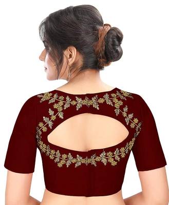 Women's  Embroidery work Readymade Saree blouse Free Size 2