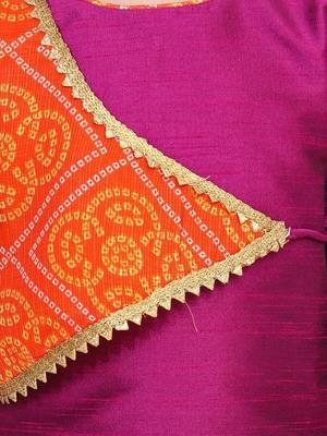 Purple Panel Kurti Dhoti For Baby Girls 4