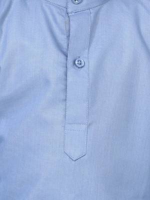 Gray Full Sleeve Stand Collar Kurta Pajama 4