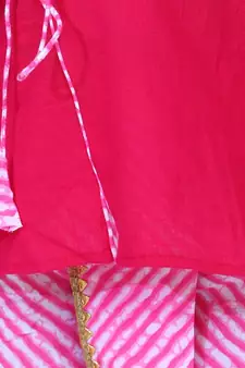 Pink Front Open Cotton Full Sleeve Kurta with Dhoti