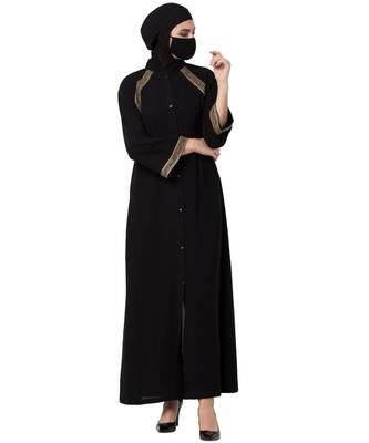 Musheco Abaya With Lacework 3