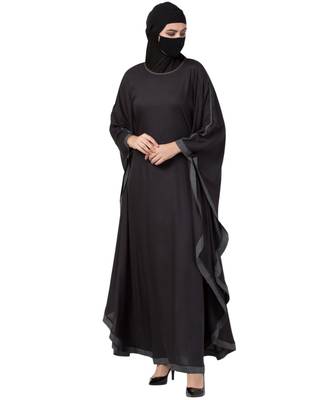 Musheco Kaftan Abaya With Polka Dot Border 4