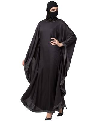 Musheco Kaftan Abaya With Polka Dot Border 5