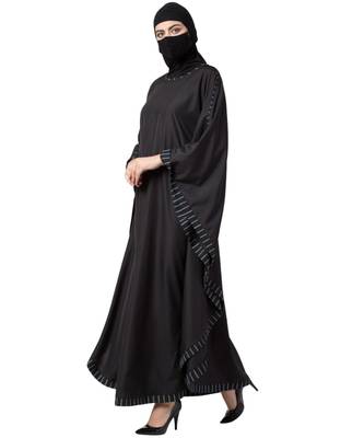 Musheco Kaftan Abaya With Striped Border 4