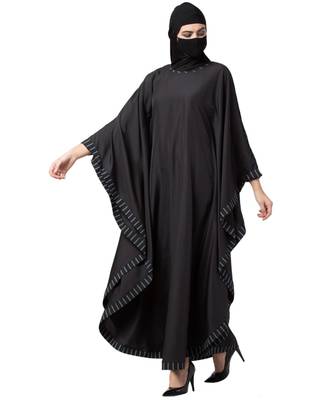 Musheco Kaftan Abaya With Striped Border 5