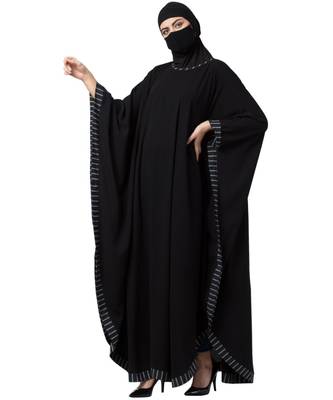 Musheco Kaftan Abaya With Striped Border 4