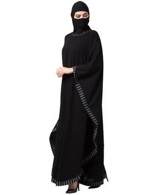 Musheco Kaftan Abaya With Striped Border 5