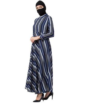 Musheco Modest Dress With Umbrella Flare 4