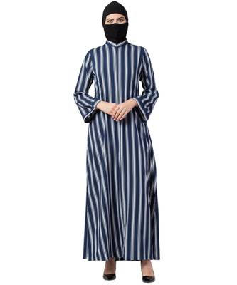 Musheco Modest Dress In Stripes 1