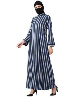 Musheco Modest Dress In Stripes 2
