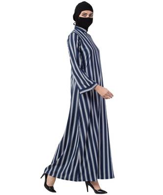 Musheco Modest Dress In Stripes 4