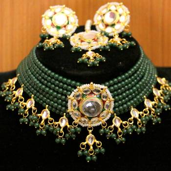 Green crystal necklace-sets 1