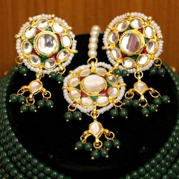 Green crystal necklace-sets 2