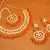 Orange crystal necklace-sets