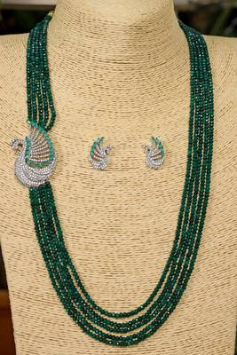 Green onyx necklace-sets 1