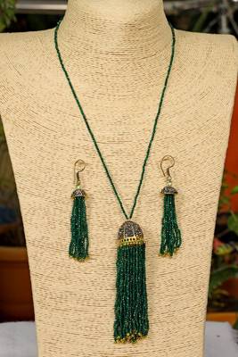 Green onyx necklace-sets 1