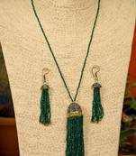 Green onyx necklace-sets