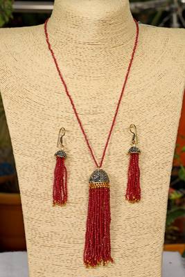 Red onyx necklace-sets 1