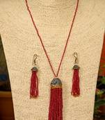 Red onyx necklace-sets