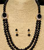 Black onyx necklace-sets