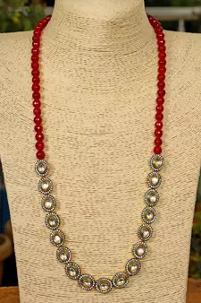 Red onyx necklaces