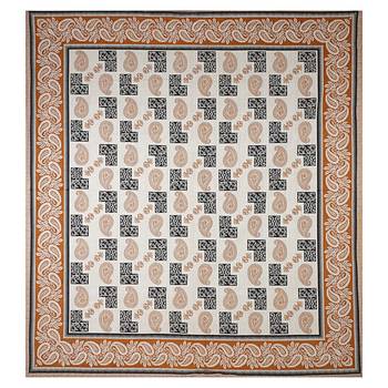 TEXSTYLERS 220 TC Super King Size 100% Cotton Jaipuri Print Bedsheet with 2 Pillow Covers 3