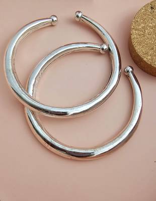 German Silver Handmade Engraved Foot Kada 1