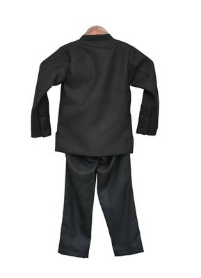 Black plain Santoon Co Ord Set  3