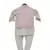 Pink Embroidery Jacket with Offwhite Kurti and Churidar