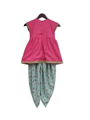 Pink Kurti and Dhoti 2