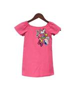 Pink Linen Dress with Funky Embroidery