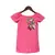 Pink Linen Dress with Funky Embroidery