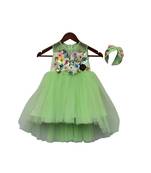 Apple Green high low Frock