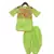 Neon Green Kurti and Dhoti with Embroidery Jacket