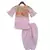 Pink Kurti and Dhoti with Embroidery Jacket