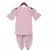 Pink Kurti and Dhoti with Embroidery Jacket