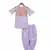 Purple Kurti and Dhoti with Embroidery Jacket