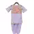 Purple Kurti and Dhoti with Embroidery Jacket