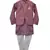 Purple Foil Printed Nehru Jacket with Kurta & Churidar