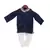 Blue Embroidery Jacket with Kurta & Churidar