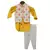 Multi Colour Bootie Nehru Jacket with Yellow Kurta & Pant