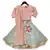 Peach Embroidery Choli with Lehenga