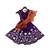 Purple Embroidery Choli with Purple Gota Lehenga