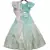 Sky Blue Sequence Top with Lehenga