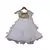 Beige Choli with White Organza Lehenga
