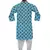 Funky Blue Print Kurta with Straight Pants