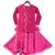 Pink Mirror work Kurti with Sharara