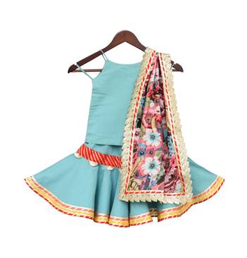 Cotton Foil Printed Kurti with Sharara & Printed Dupatta 3