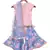 Pink Kurti with Printed Sharara