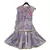 Purple Kurti with attached Phulkari Jacket & Sharara